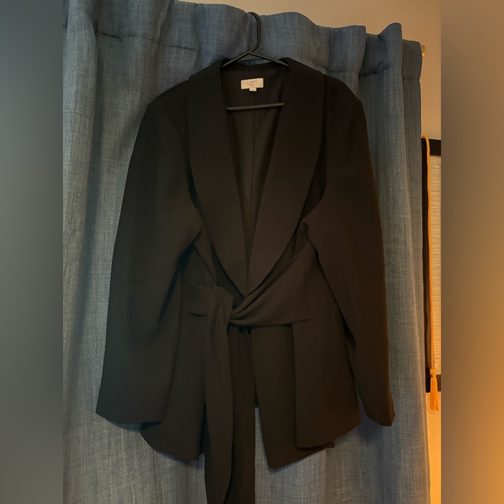LOFT Black Blazer Classic Tailored Suit Jacket